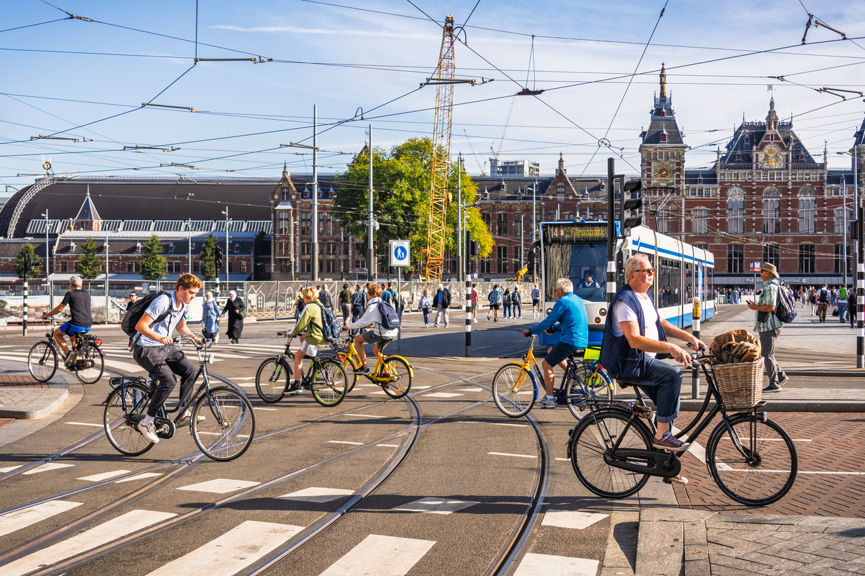 People cycling